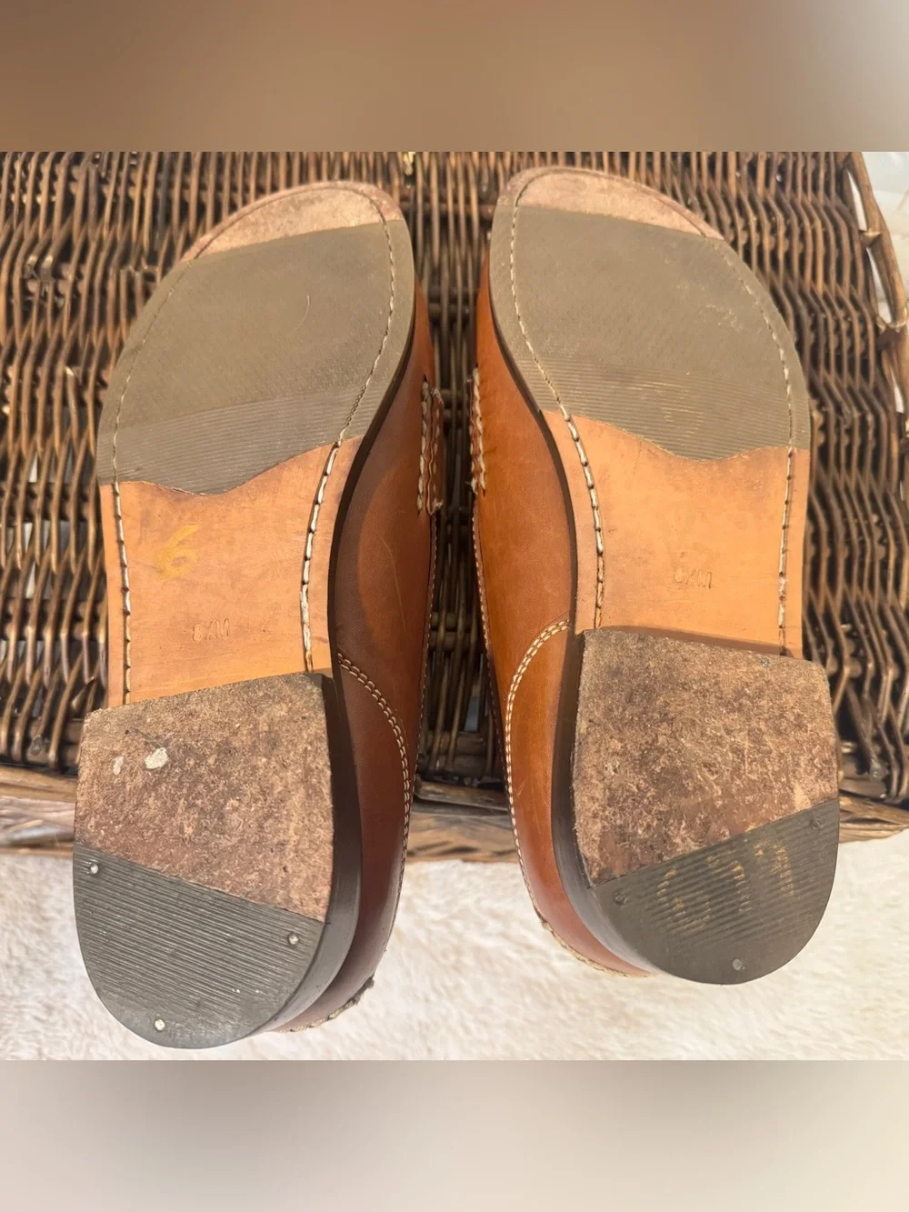 R. Bryant LTD Men’s Leather Loafers Shoes Luxury Boutique VA Tan Camel 8.5 M